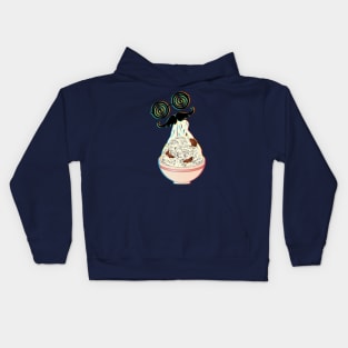 Mad ramen eater Kids Hoodie